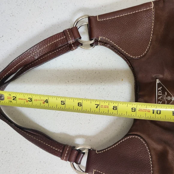 Authenic vintage Prada nylon tessuto bag in brown - Picture 5 of 13